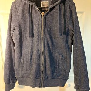 Fat Face Men's Dark Blue Zip-Up Sweater